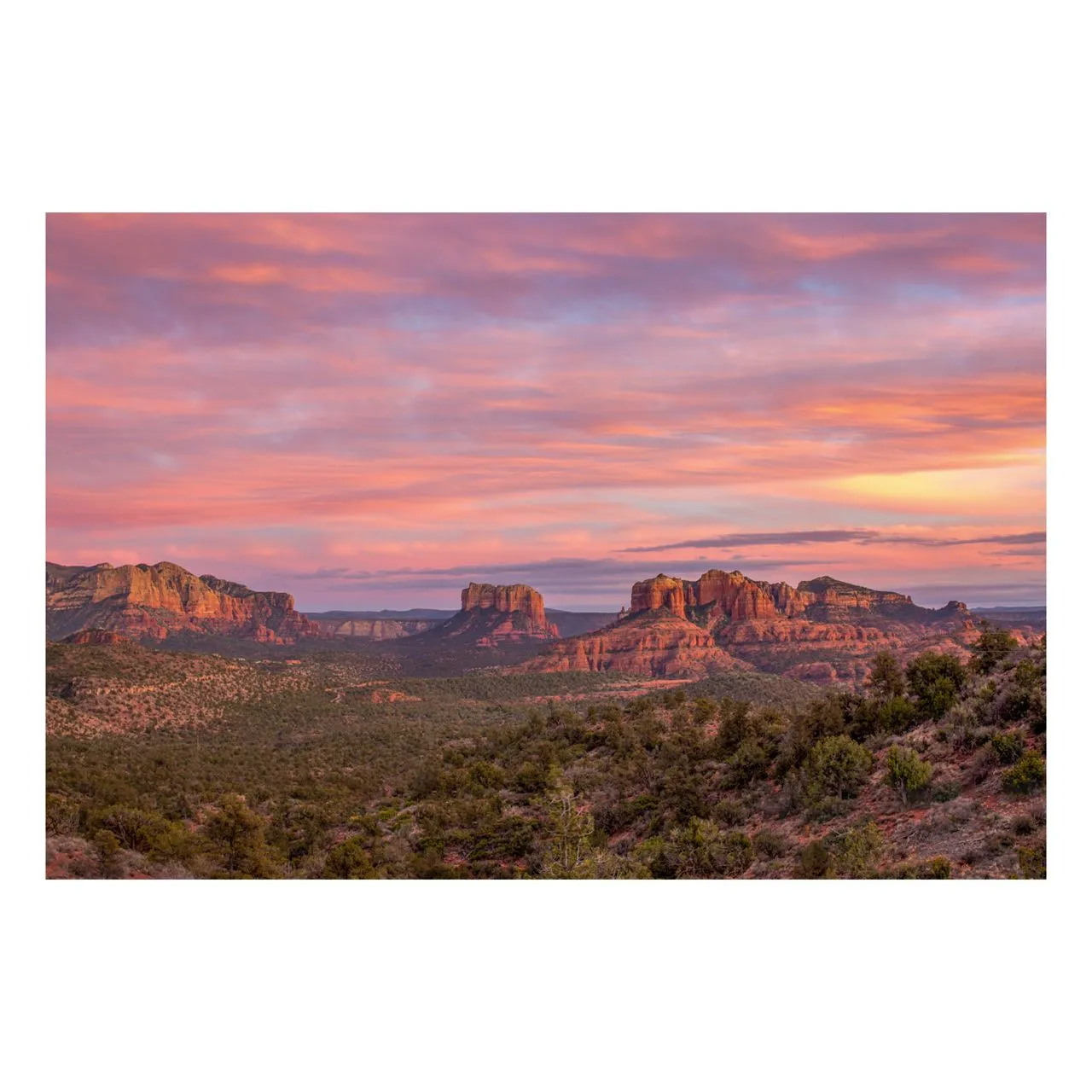"Bell Rock at Sunset" | Desert Photography Print