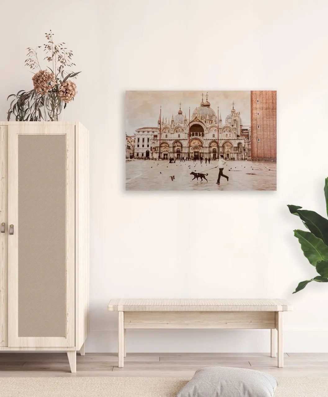 "Piazza San Marco" | Original Hand Colored Art