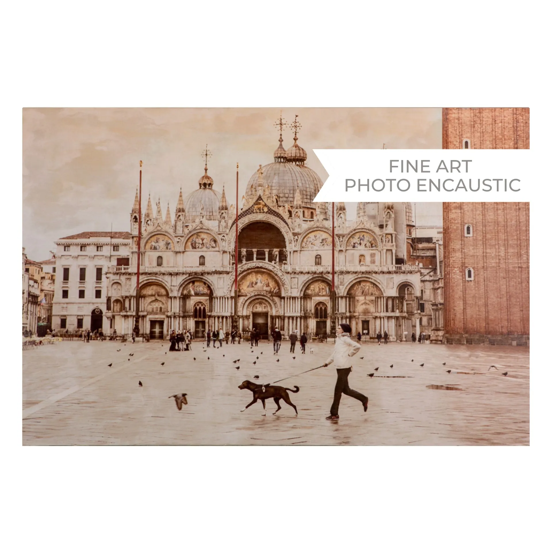 "Piazza San Marco" | Original Hand Colored Art