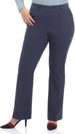 Rekucci Curvy Woman Ease into Comfort Barely Bootcut Plus Size Pant