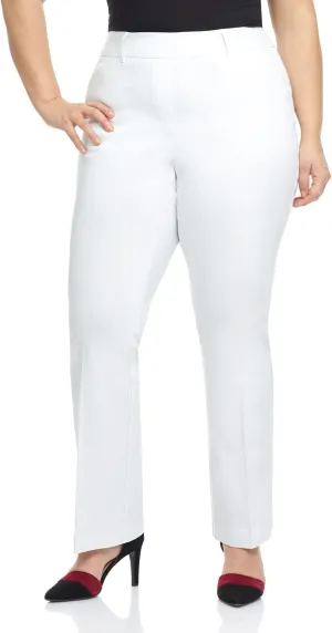 Rekucci Curvy Woman Ease into Comfort Barely Bootcut Plus Size Pant