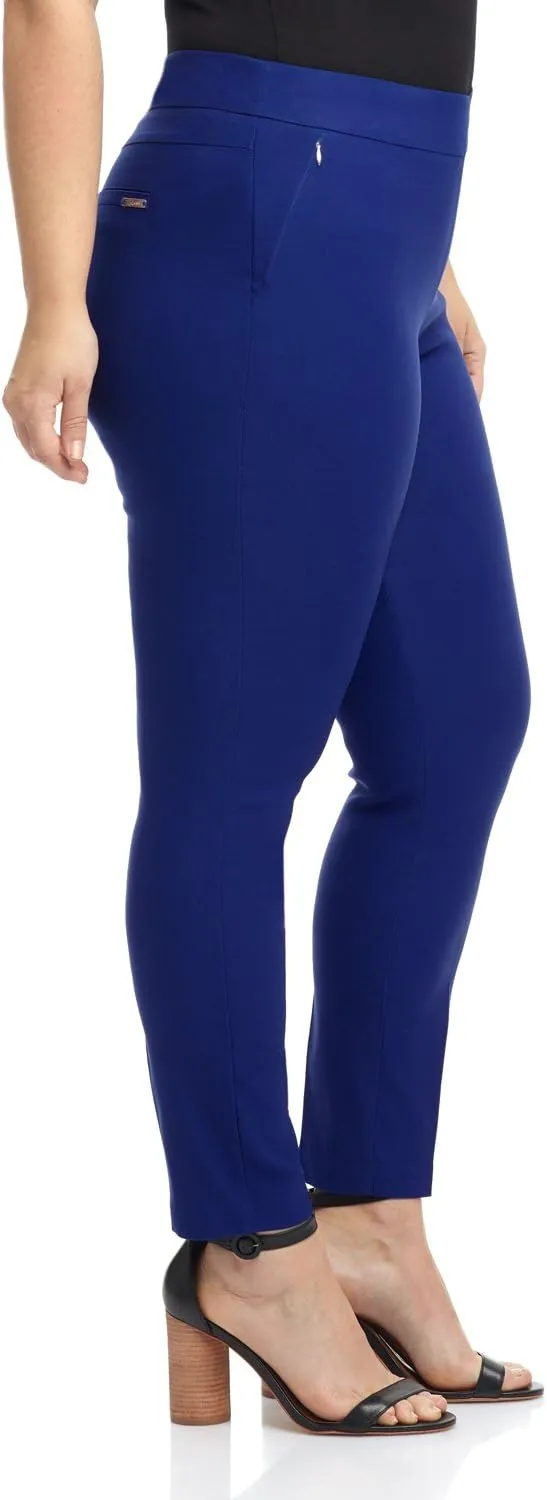 Rekucci Curvy Woman Ease into Comfort Skinny Plus Size Pant w/Tummy Control