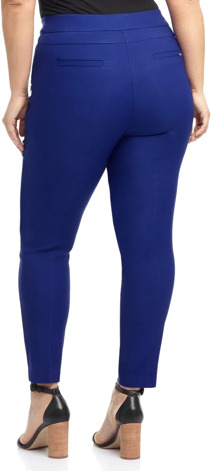 Rekucci Curvy Woman Ease into Comfort Skinny Plus Size Pant w/Tummy Control
