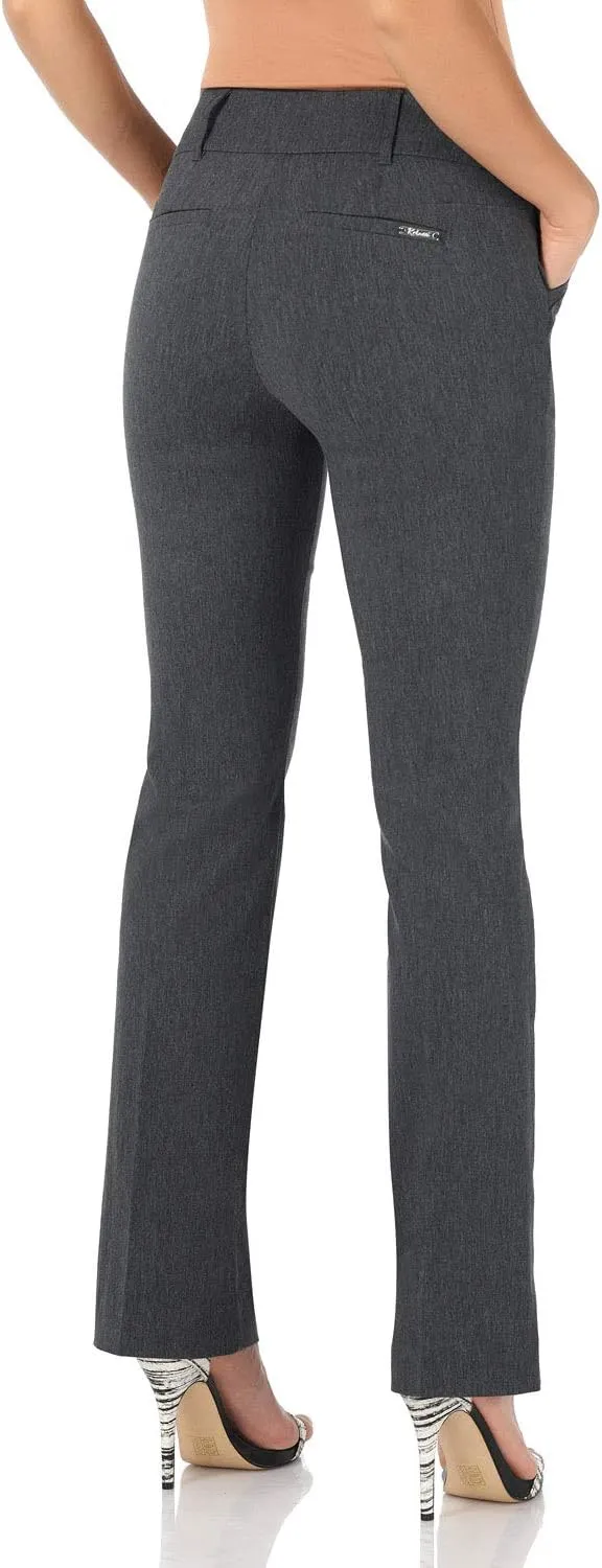 Rekucci Women's Ease into Comfort Classic Bootcut Pant w/Tummy Control