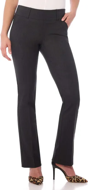 Rekucci Women's Ease into Comfort Classic Bootcut Pant w/Tummy Control