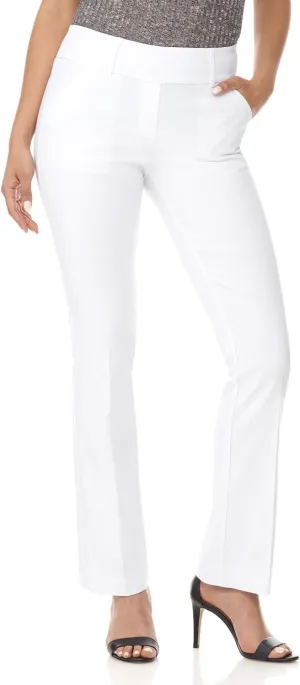 Rekucci Women's Ease into Comfort Classic Bootcut Pant w/Tummy Control