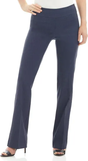 Rekucci Womens Ease into Comfort Stretchy Business Casual Bootcut Pull-On Everyday Office Pant in Regular/Tall/Petite Sizes
