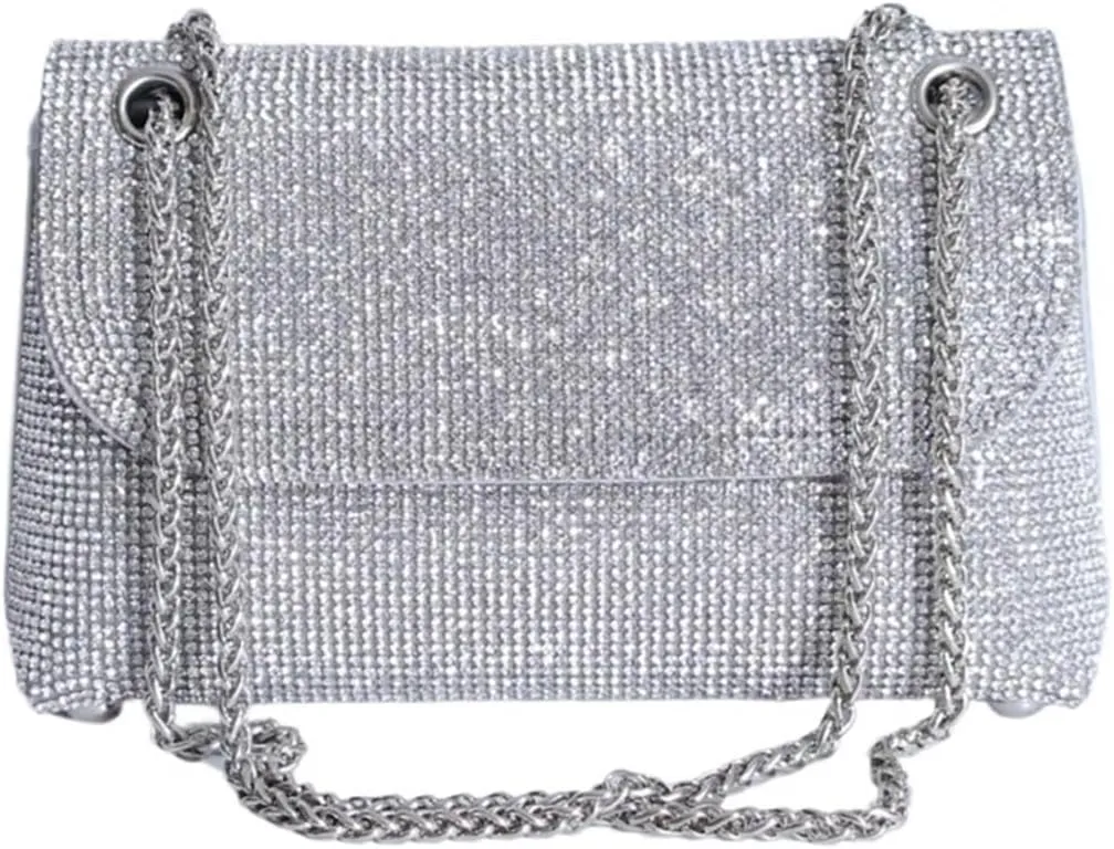 Rhinestone Bags High End Rhinestone Evening Bag Fully Showing Elegant Exquisite Charm Suitable For Weddings, Parties, Proms