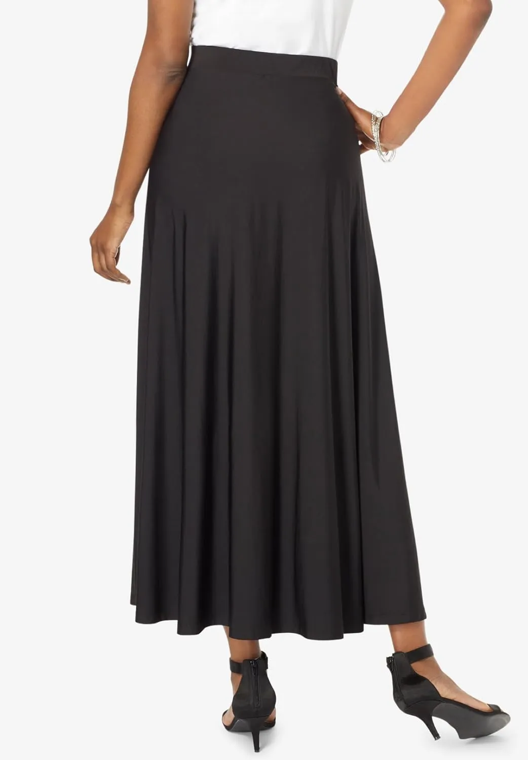 Roaman's Women's Plus Size Ultrasmooth Fabric Maxi Skirt