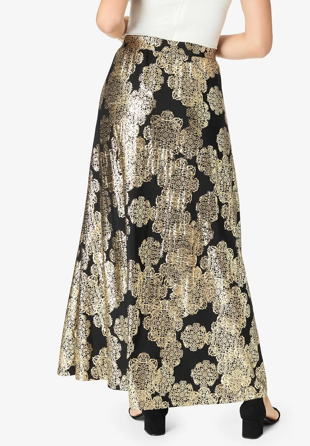Roaman's Women's Plus Size Ultrasmooth Fabric Maxi Skirt