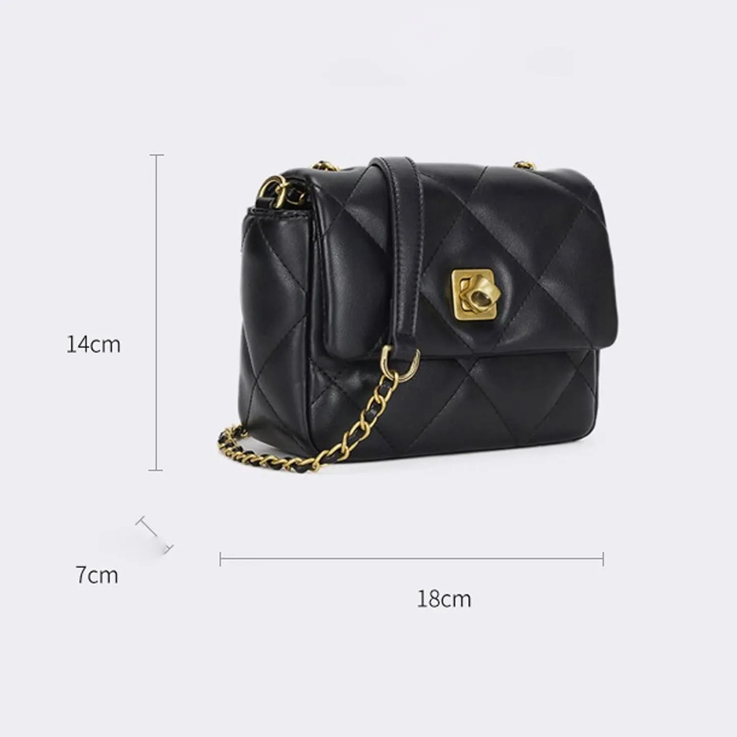 Shoulder bag Ladies Shoulder Bag High-end Soft Leather Exquisite Luxury Leather Shiny Handbag