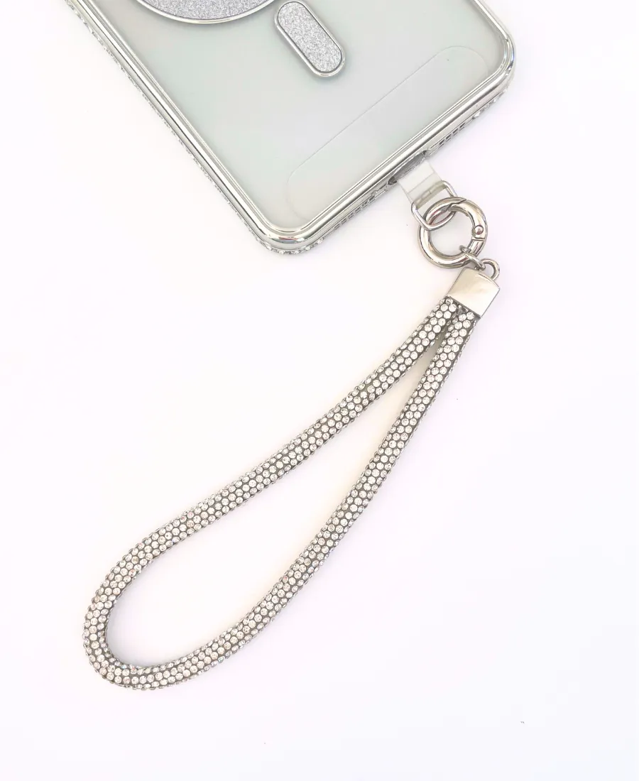Silver Glam Phone Bracelet