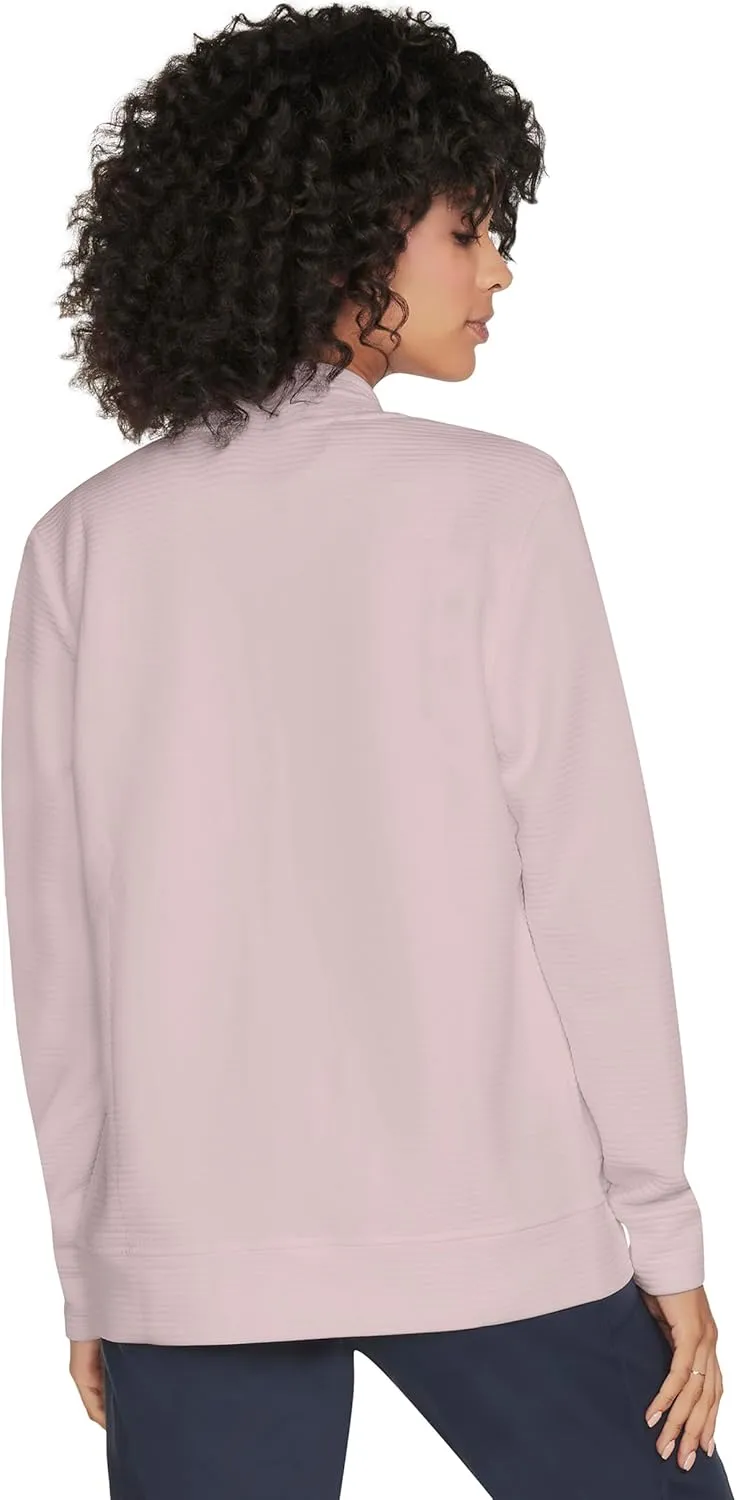 Skechers Women's Mock Neck Jacket with Rose Gold Zipper