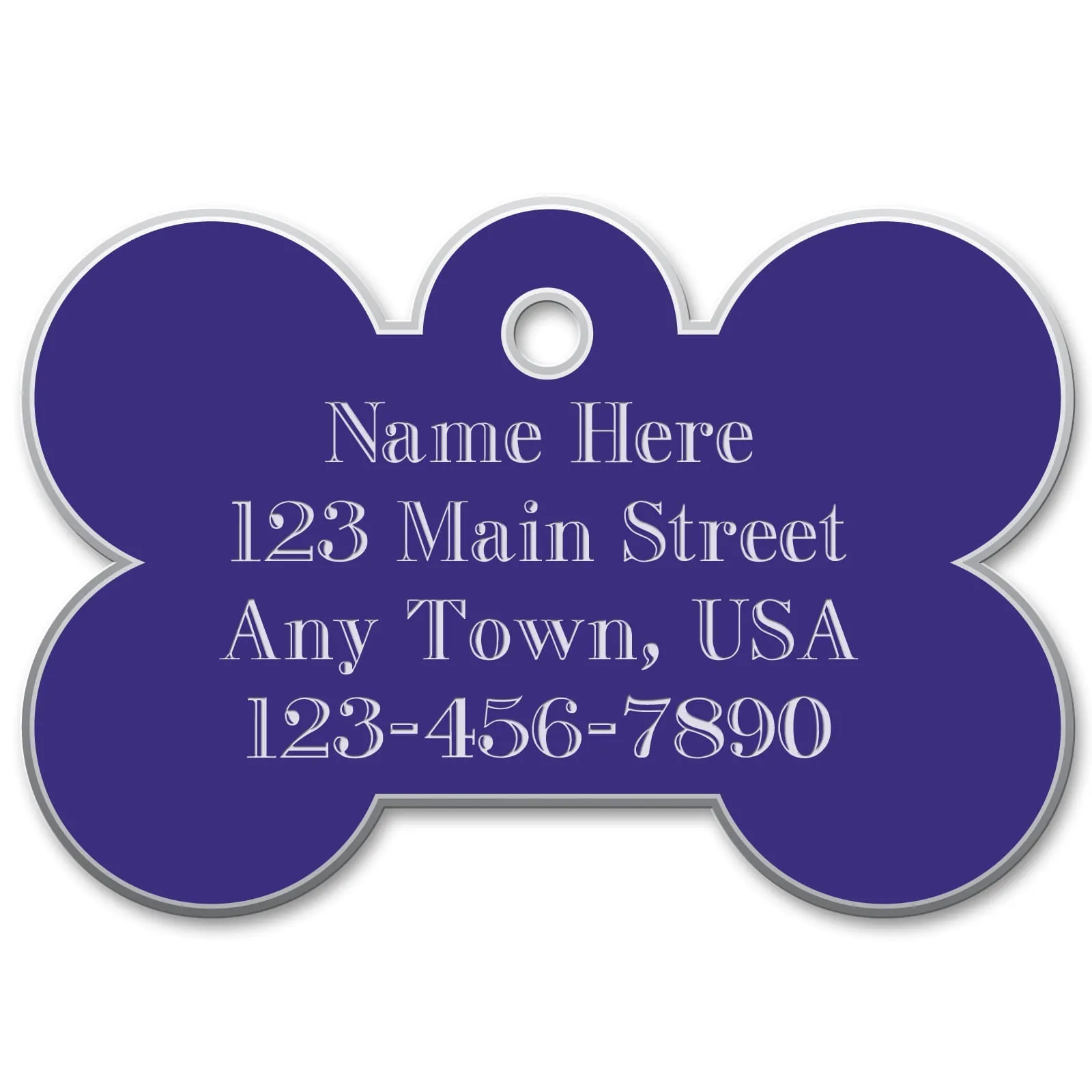 Small Bone Engraved Tag