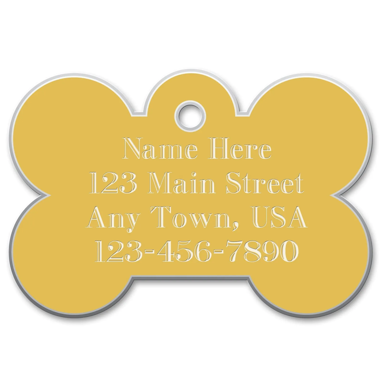 Small Bone Engraved Tag