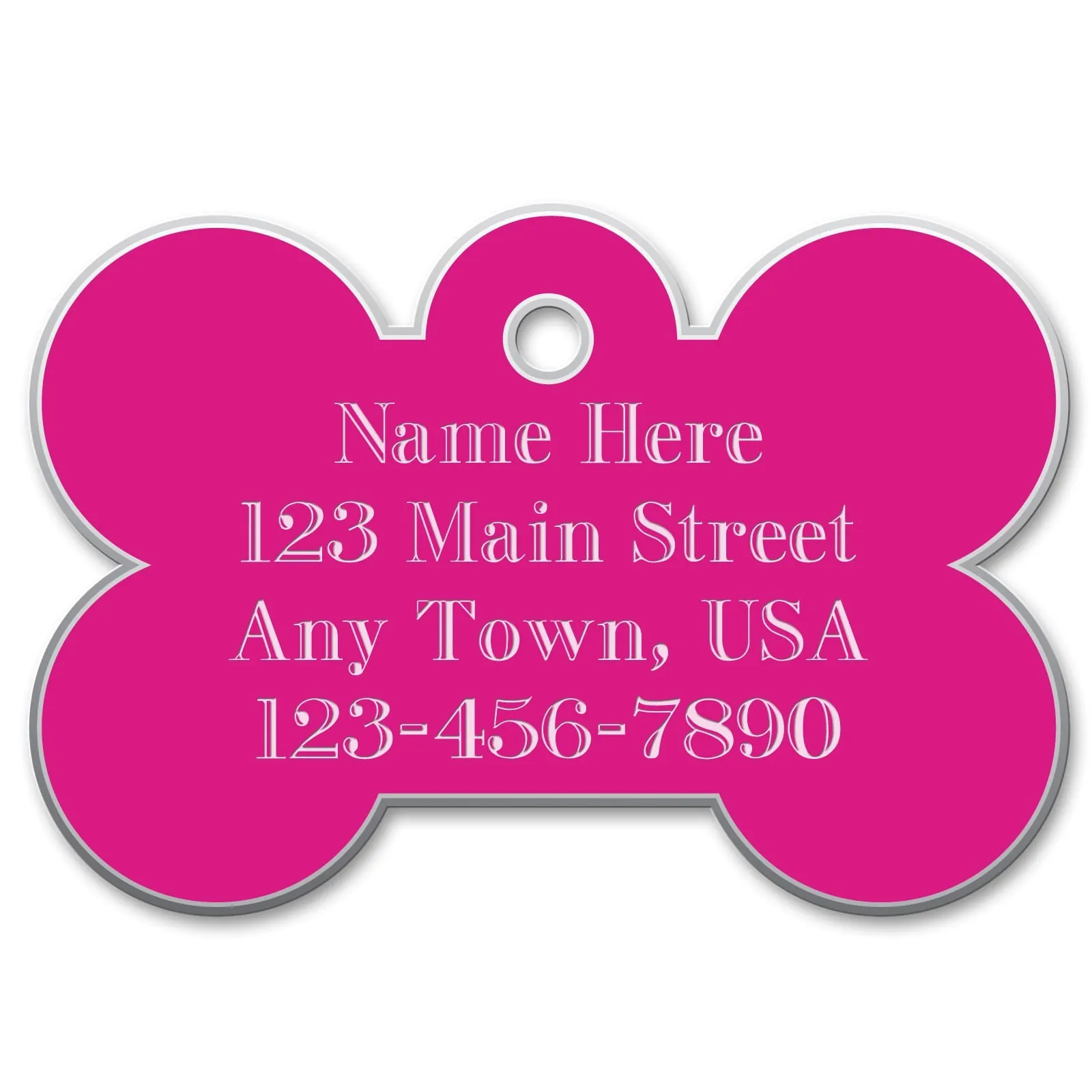 Small Bone Engraved Tag