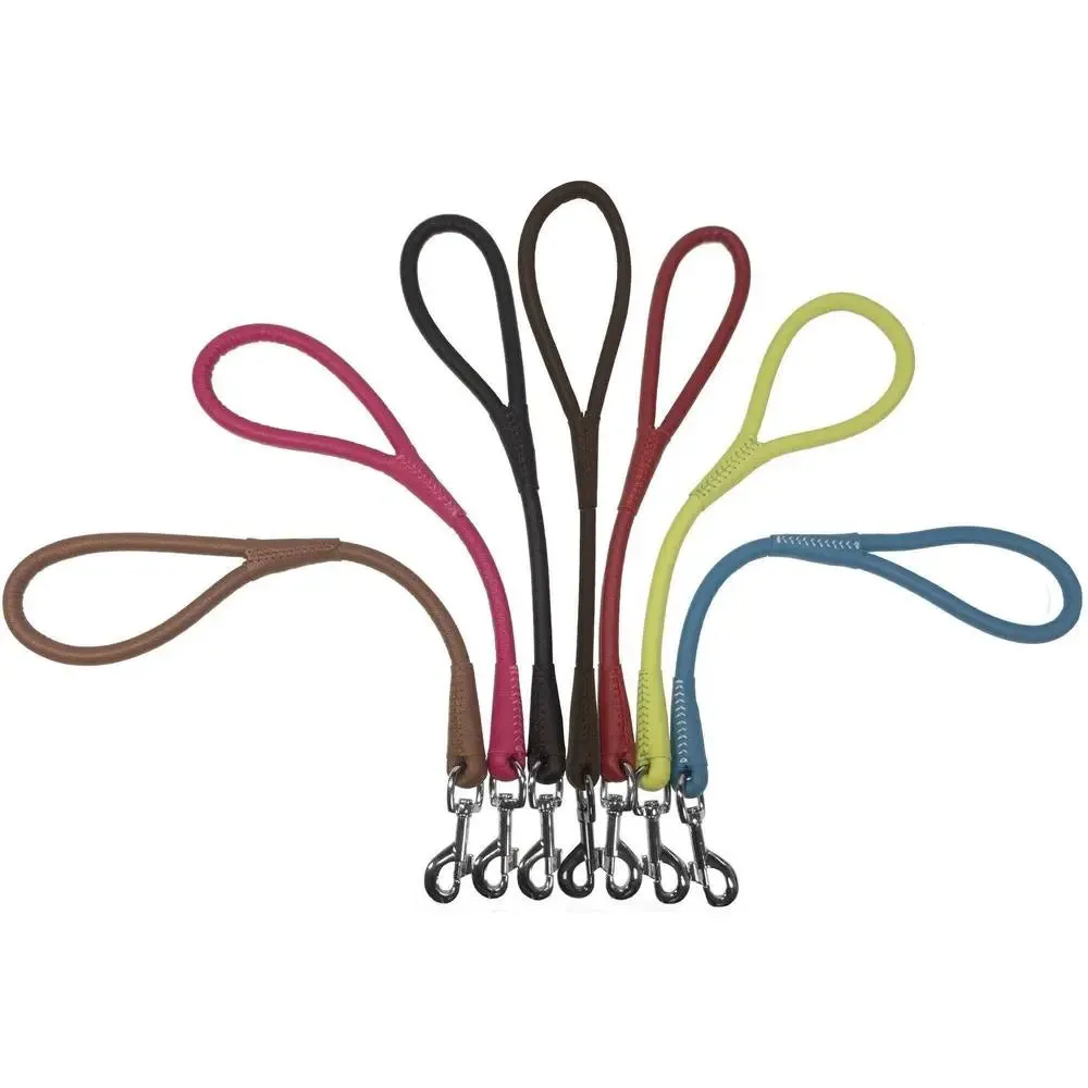 Soft Leather Round Traffic Lead