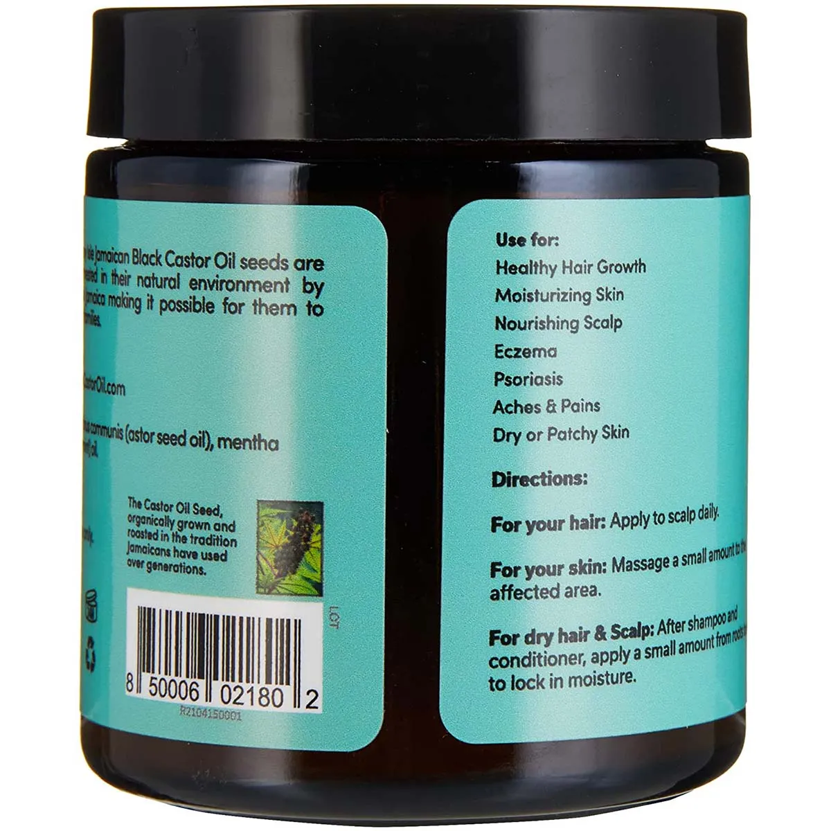Sunny Isle Jamaican Black Castor Oil Pure Butter with Peppermint Oil