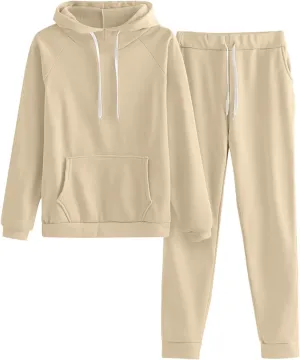 Sweatsuit for Women 2 Piece Long Sleeve Crewneck Winter Lounge Long Sleeve Shirts Yoga Pants Sweatsuits