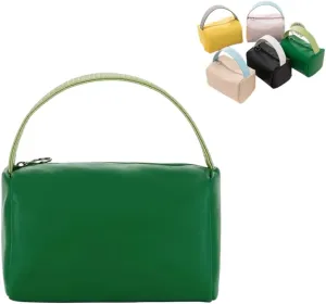 Travel Makeup Bag, Simplistic Waterproof Toiletry Bag Large Capacity Cosmetic Bag with Handles, Makeup Organizer Pouch (Green)