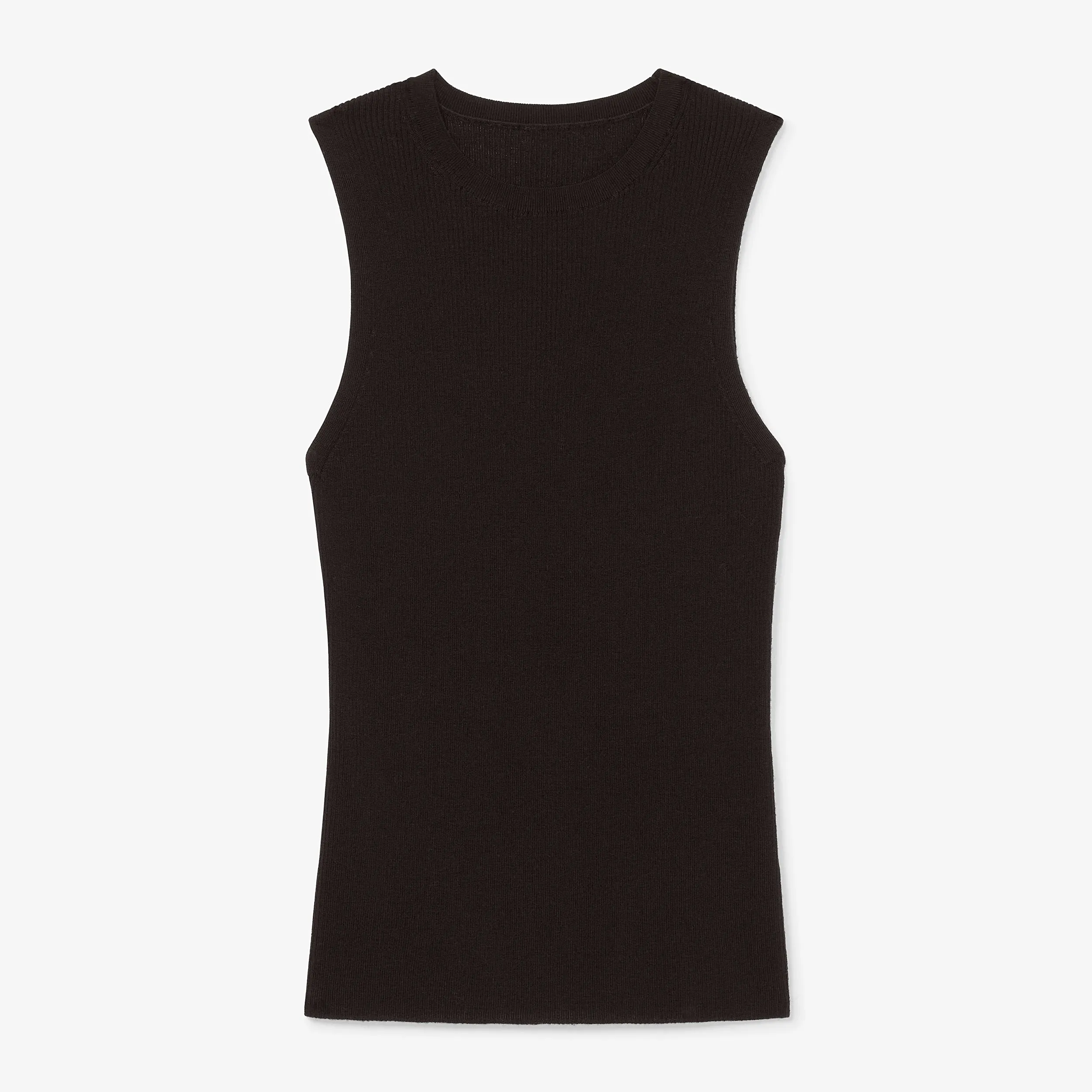 Trina Top - Ribbed Merino  :: Black