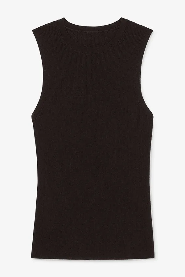 Trina Top - Ribbed Merino  :: Black
