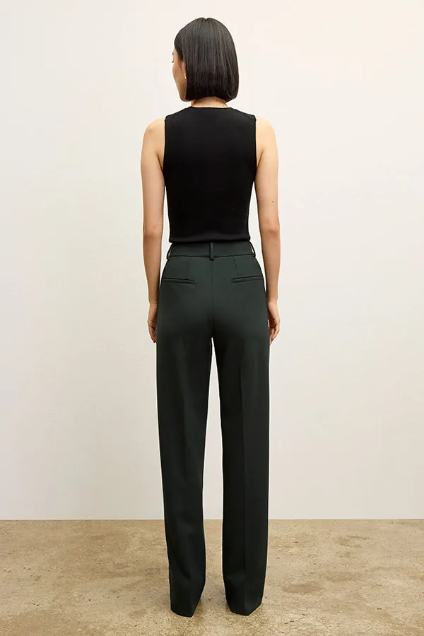 Trina Top - Ribbed Merino  :: Black