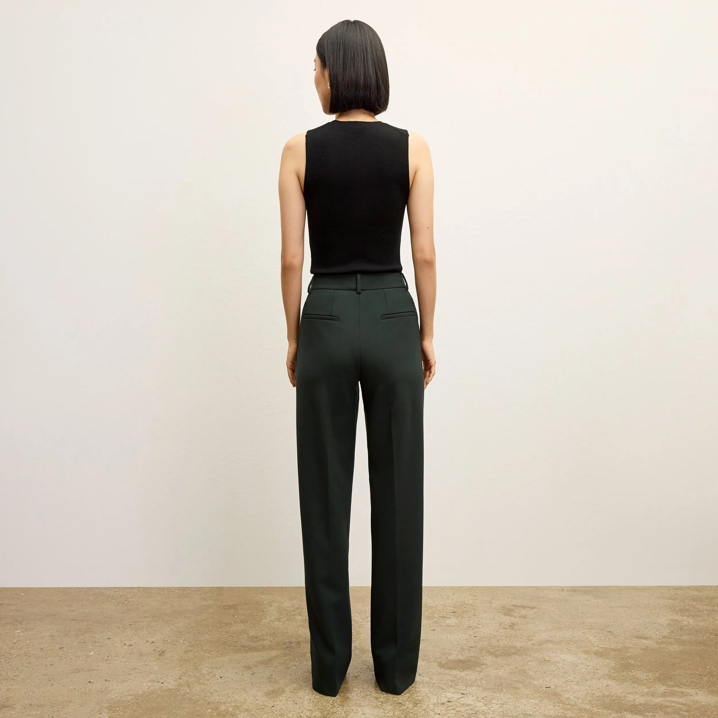 Trina Top - Ribbed Merino  :: Black