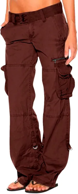 Twill Palazzo Pants for Women Casual Stretch High Waisted Chino Slim Fit Wide Leg Dress with Pockets