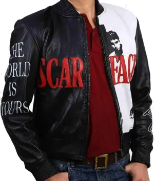 Unique Al Pacino Scarface Movie Black Real Leather Jacket Men | Jackets for Men