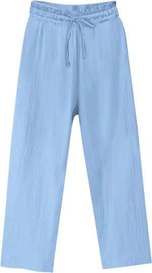 Women Cotton Linen Casual Pants, Summer Lightweight Loose Going Out Trendy Clothes Fashion Breathable Vacation Trousers