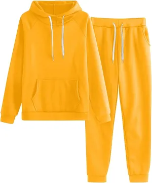 Women's 2 Piece Outfits Long Sleeve V Neck Graphic Workout Sweatshirt Wide Leg Sweatpant Tracksuit Sweatsuit