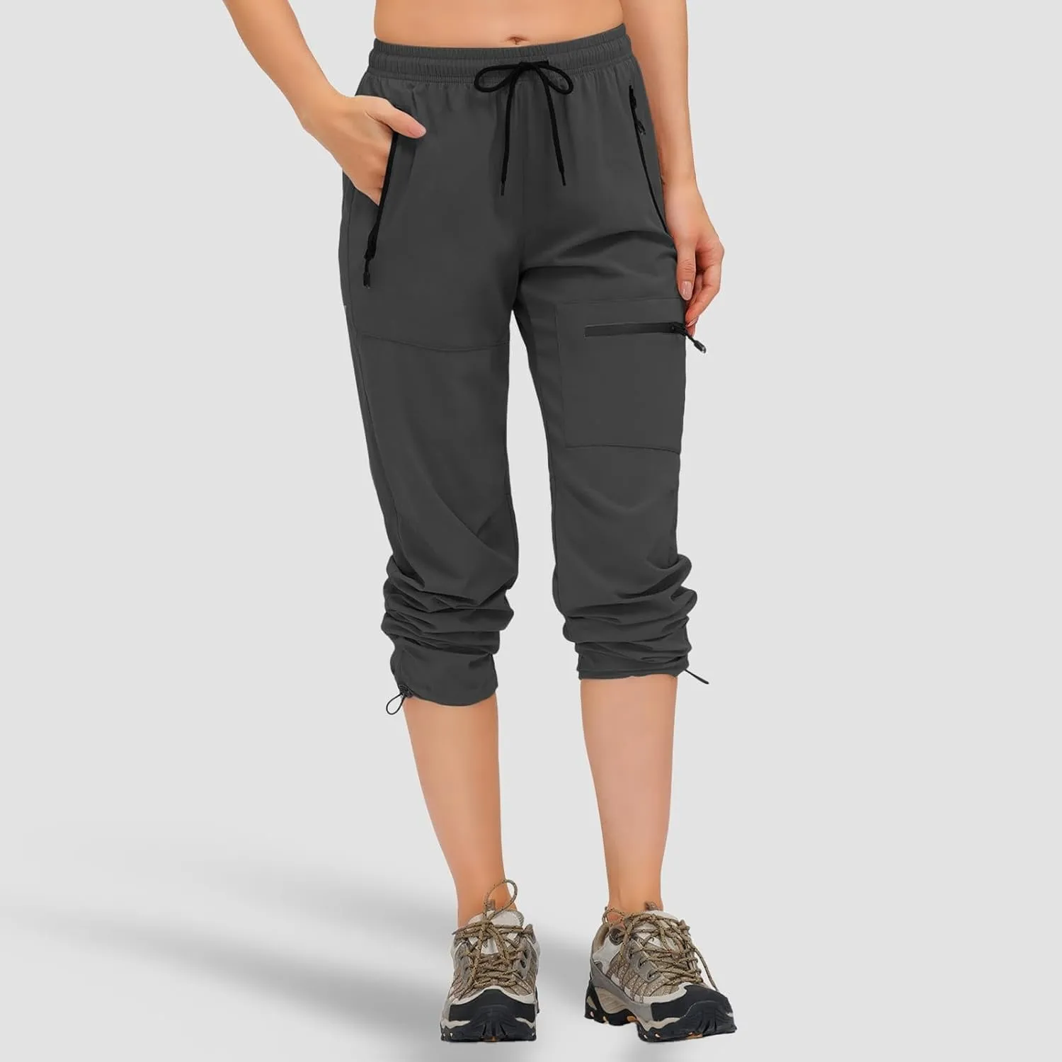 Womens Cotton Linen Summer Casual Flowy Palazzo Lounge Pants Elastic Waist Bootcut Slim Fit Trouser Travel