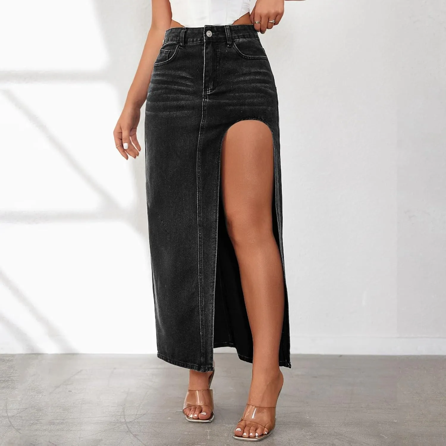 Women's Cotton Linen Summer Palazzo Palazzo Pants Elastic Waisted Bootcut Slim Fit Pants Business Work