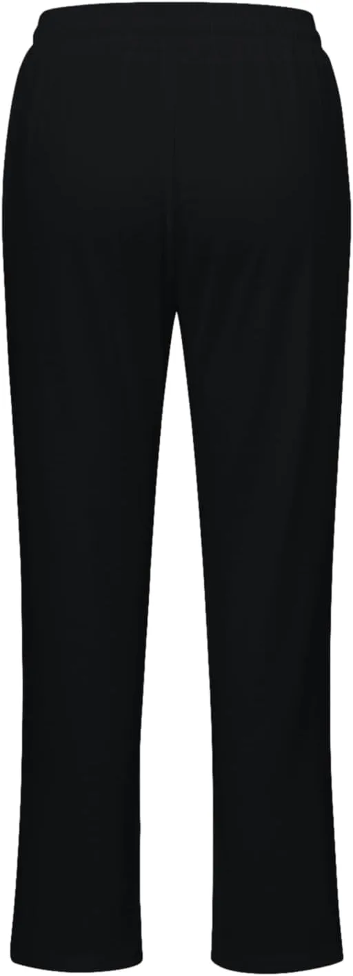 Womens Linen Blend Summer Cropped Pant Trousers Elastic Waisted Ankle Length Slim Fit Trousers Vacation