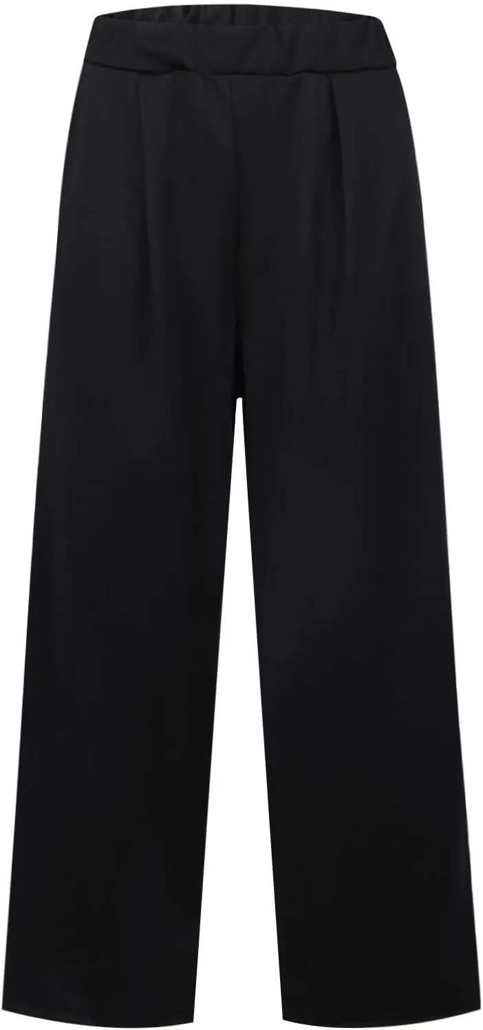 Womens Linen Summer Floral Pant Trousers Elastic Waisted Lounge Pants Plus Size Pants Travel