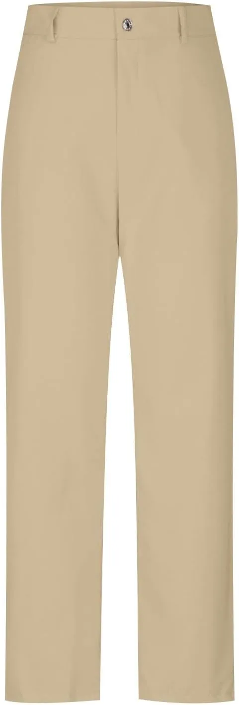 Women's Slim Fit Cargo Pant Work Pants Summer High Waisted Solid Button-On Business Casual Tight Trousers with Pockets