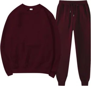 Women's Two Piece Tracksuit Long Sleeve V Neck Cute Clothing Pullover Sweatshirt Joggers Sweatpants Tracksuits