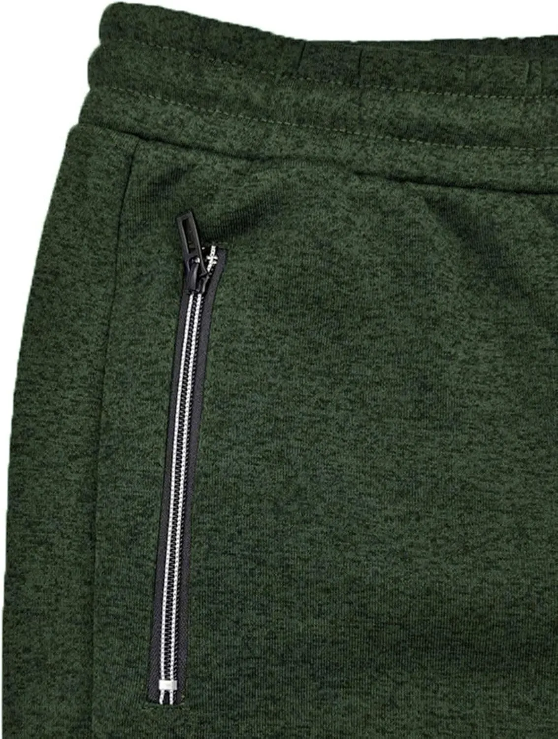Xiaojmake Mens Marled Fleece Sweatpant Elastic Waist Drawstring Sweatpant Slim Fit Workout Training Gym Jogger Athletic Pant