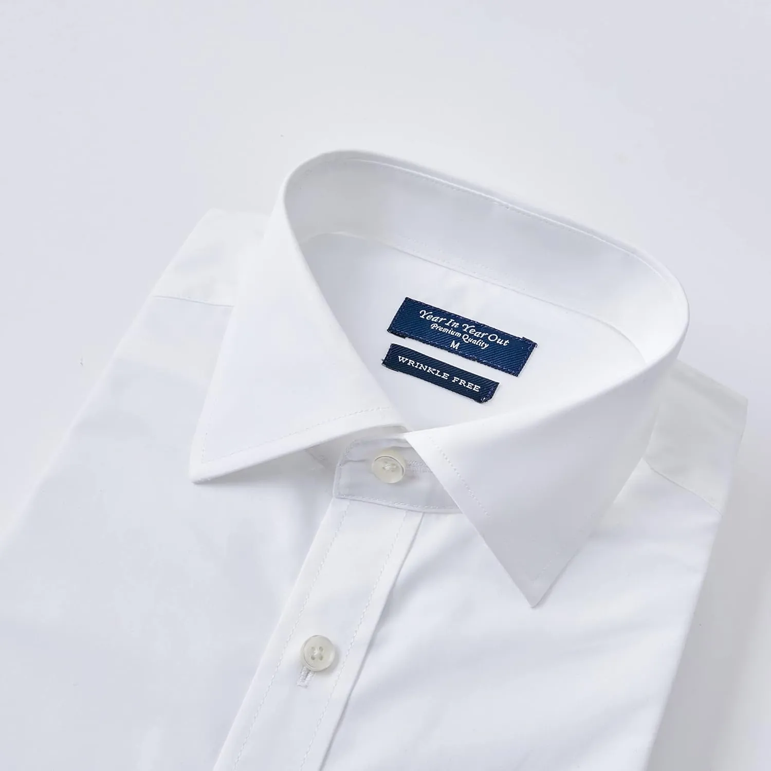 Year In Year Out French Cuff Wrinkle Free Dress Shirt for Men Regular Fit Long Sleeve Wrinkle Resistant Shirt